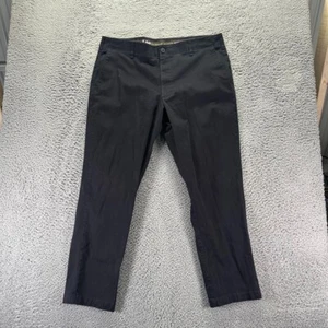 Lee Chino Pants Mens 40x32 Black Extreme Motion MVP Relaxed Cotton Stretch - Picture 1 of 10
