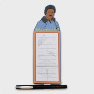 Culturefly Star Wars Bounty Hunters & Scoundrels Lando Notepad NIP magnet w/pen - Picture 1 of 2