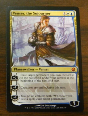 MTG Scars Of Mirrodin Venser, The Sojourner  Unplayed Excellent - NM - Image 1 of 2