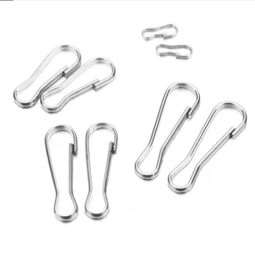 DIY 50X Metal Lanyard Hook Snap For Paracord Lobster Clasp Clips Buckle Keyring - Picture 1 of 3