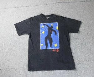 Vintage 80s Henri Matisse Icarus Art T-Shirt La Jolla Museum Medium Multi Fade - Picture 1 of 6