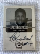 1999 UPPER DECK CENTURY LEGENDS EPIC SIGNATURES HAROLD CARMICHAEL AUTO!!