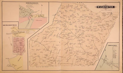 Mapa Plat 1878 ~ Washington Twp, Jefferson Co., Pennsylvania (17x27)-#18 Foto 1 de 3