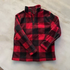 Kids Buffalo Check Quarter Zip Size 4T - Picture 1 of 2