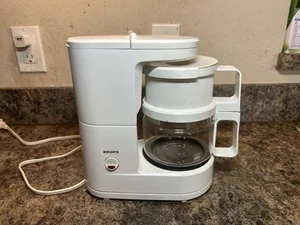 Krups Brewmaster Jr Coffee Maker White Type 170 Electric 4 Cup Camping RV Works - Picture 1 of 4