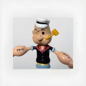 TOY VINTAGE Popeye Tattoos 1993 Bendable Poseable 7" New No Box ACTION FIGURE - Picture 1 of 6