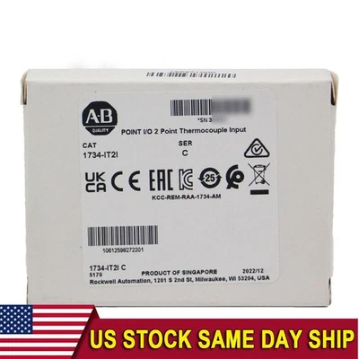 New Factory Sealed 1734-IT2I POINT I/O 2 Point Input Module 1734IT2I US Free Tax - Image 1 of 4