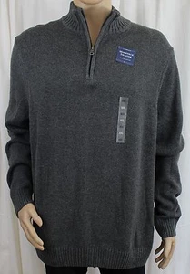 Suéter Croft & Barrow 2XL Gris Cuello Simulado Para Hombre Cuarto Cremallera - Imagen 1 de 8