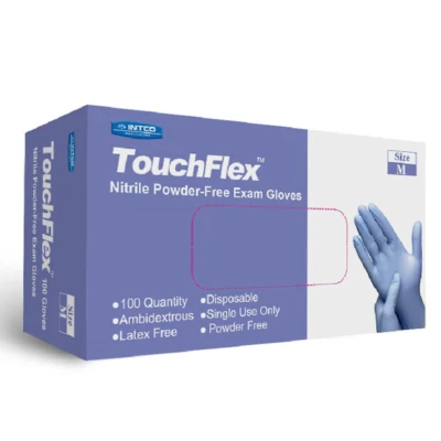 1000 pcs INTCO TouchFlex Nitrile Powder-free Exam Gloves, 4.0Mill, Violet