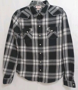 Mossimo Supply Co. Teen Girls Western Long Sleeve Pearl Snap Button Shirt Small - Picture 1 of 14
