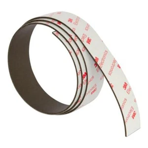 Strong Neodymium Magnetic Strip - 25mm x 1.5mm x 1metre | 3M Adhesive Tape - Picture 1 of 3