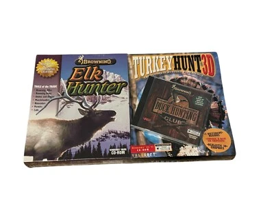 Rare 3 Pack ELK HUNTER ~ Browning CD-ROM PC Game CD ROM For Windows 95/98 SEALED - Image 1 of 4