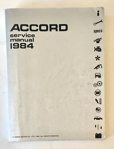 1984 Honda Accord Service Manual - Picture 1 of 2
