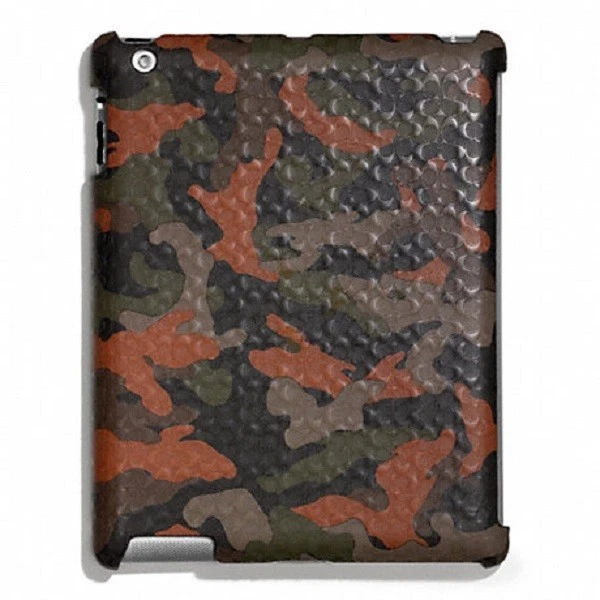 Coach Heritage Signature Fatigue/Orange Camo IPad Case Cover (F64219) - $128 - Image 1 of 1