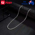 Cuban Chain 50cm Curb Necklace Men Women Punk Surgical Stainless Steel 7mm