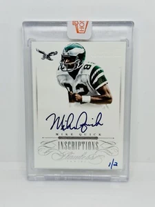 2020 Panini Honors MIKE QUICK Flawless Inscriptions Auto Platinum 1/2 Eagles HOF - Picture 1 of 2