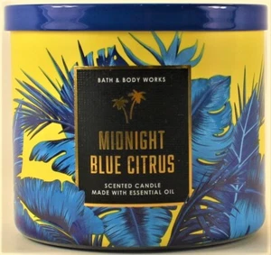 Bath & Body Works White Barn MIDNIGHT BLUE CITRUS 3 Wick 14.5 Oz Scented Candle - Picture 1 of 1