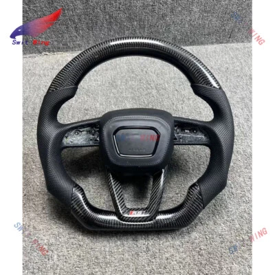 Real Carbon Fiber Steering wheel Frame For Audi RS3 RS4 RS5 RSQ3 RSQ8 2016-2024 - Image 1 of 4