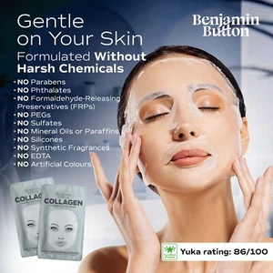 5 x Collagen Face Mask Real Deep Firming Deep Hydrating Overnight Facial Mask - Picture 1 of 7