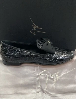 Giuseppe Zanotti Mocassin Femme Verni Noir Taille EU 36 ZD01* - Photo 1/4