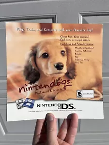 Letrero de exhibición Nintendo DS Nintendogs RARO - Imagen 1 de 2