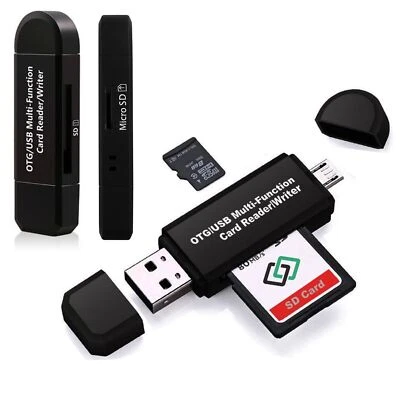 Kartenleser Speicherkartenleser Micro SD Card Reader USB 2.0 OTG Adapter 2 in 1 - Bild 1 von 3
