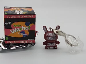 Kidrobot Dunny Andy Warhol Fragile 1.5" Vinyl Figure Keychain - Picture 1 of 4