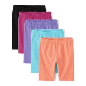 Kid Girls' 2 Pack Cotton Shorts Size 4-14 - Picture 1 of 4