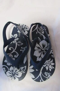 Old Navy Kids Navy Blue Floral Sandals Shoes Size 10 NWOT - Picture 1 of 3