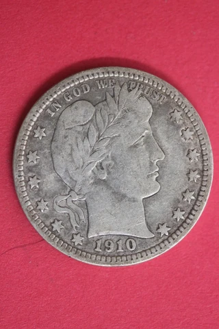 1910 P Barber Liberty Silver Quarter Exact Coin Shown Flat Rate Shipping OCE 47 Cover