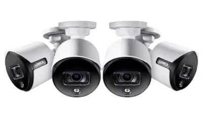 🔥 Lorex 4 Cameras 4K Ultra HD Active Deterrence Security Bullet C881DA-4PK BNC - Image 1 of 4