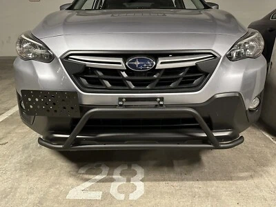 Soporte de montaje de matrícula de gancho de remolque para parachoques delantero para Subaru Crosstrek 2016-2023 Foto 1 de 4