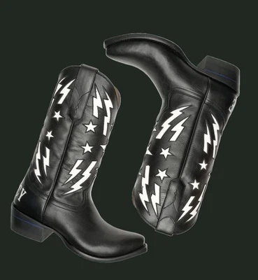 Alvies Billy Gibbons BFG II Western Boot Cowhide - 32 Highboy - Sizes 5.5-12 - Image 1 of 4