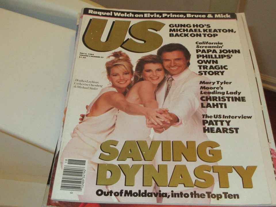 Heather Locklear Catherine Oxenberg Michael Nader  , US Magazine , May 5, , 1986 - Image 1 of 1