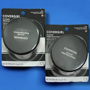 Covergirl Clean Professional Loose Powder Translucent Tawny 125 Discontinued x2 - Picture 1 of 6
