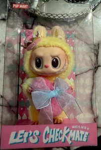 AUTHENTIC POP MART LABUBU MONSTERS Lets Checkmate Series Plush Hanging Card - Picture 1 of 6