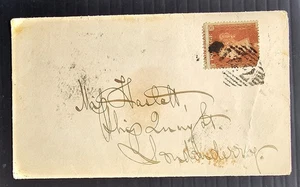 1854 Great Britain Cover ties 1d stamp cd Clonmel-Londonderry - Picture 1 of 2