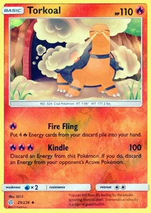 "Torkoal"! #29/236! Reverse Holo Pokemon TCG Cosmic Eclipse! LP-NM! - Picture 1 of 3