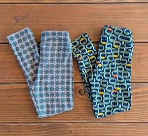 LuLaRoe Kids Leggings Size S/M 2 Pairs - Green Gender Neutral - Picture 1 of 5
