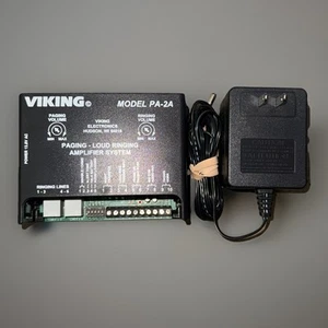 VIKING PA-2A MULTI LINE LOUD RINGER / PAGING AMPLIFIER W/POWER ADAPTER - Bild 1 von 1