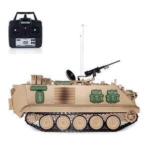 Tongde 1/16 RC Military Tank M2412-C M113A2 APC 360Turret Infrared Light Sound - Picture 1 of 12