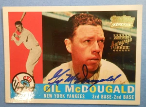 Gil McDougald 2001 Topps Team Topps Legends Auto Autograph New York Yankees - Picture 1 of 6