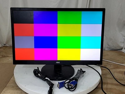 AOC E2470SWD 236LM00014 24" LCD Monitor VGA DVI GRADE B - Image 1 of 4