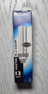 Philips Master 13W/830 Kompaktleuchtstofflampe G24q-1 PL-C PLC 4P Warm weiß - Bild 1 von 5