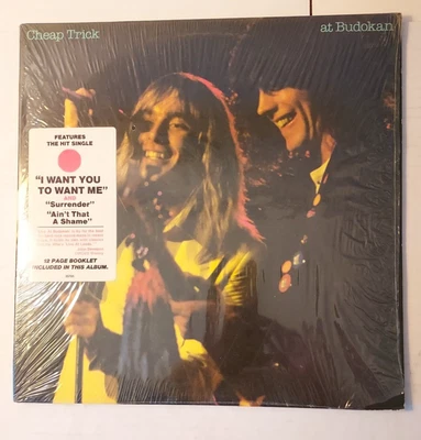 1979 LP Cheap Trick at Budokan Epic Stereo 37595 Shrink Hype Sticker Booklet GF - Image 1 of 4