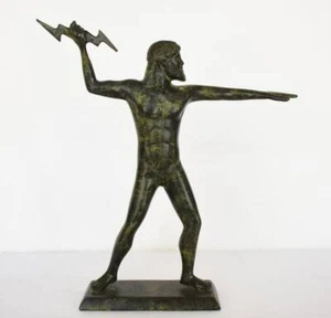 Zeus Jupiter- Greek Roman King of all Gods of Olympus - Ruler of Sky - Bronze - Picture 1 of 5
