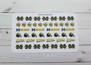 43 College Football Planer Aufkleber - perfekt für jeden Planer - Erin Condren - Bild 1 von 2