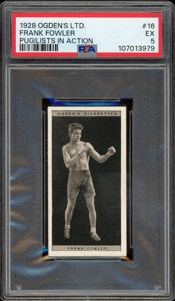 1928 Ogden's Pugilists in Action Frank Fowler #16 PSA 5 Boxing - Image 1 of 2