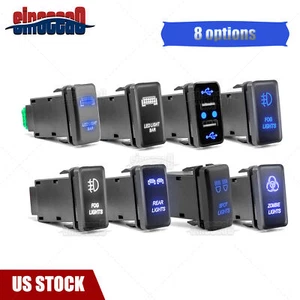 For Toyota FJ Cruiser Tacoma USB CHARGE FOG LIGHT SWITCH LED LIGHT BAR Switch - Picture 1 of 20