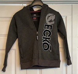 Ecko Unlimited Dark Gray Zip Up Hoodie Size 10/12 Unisex - Picture 1 of 9